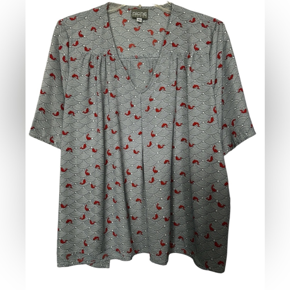 Niche Koi print swing top